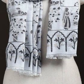 Kani Weave Zari Jaal Fine Wool Stole for Women 42