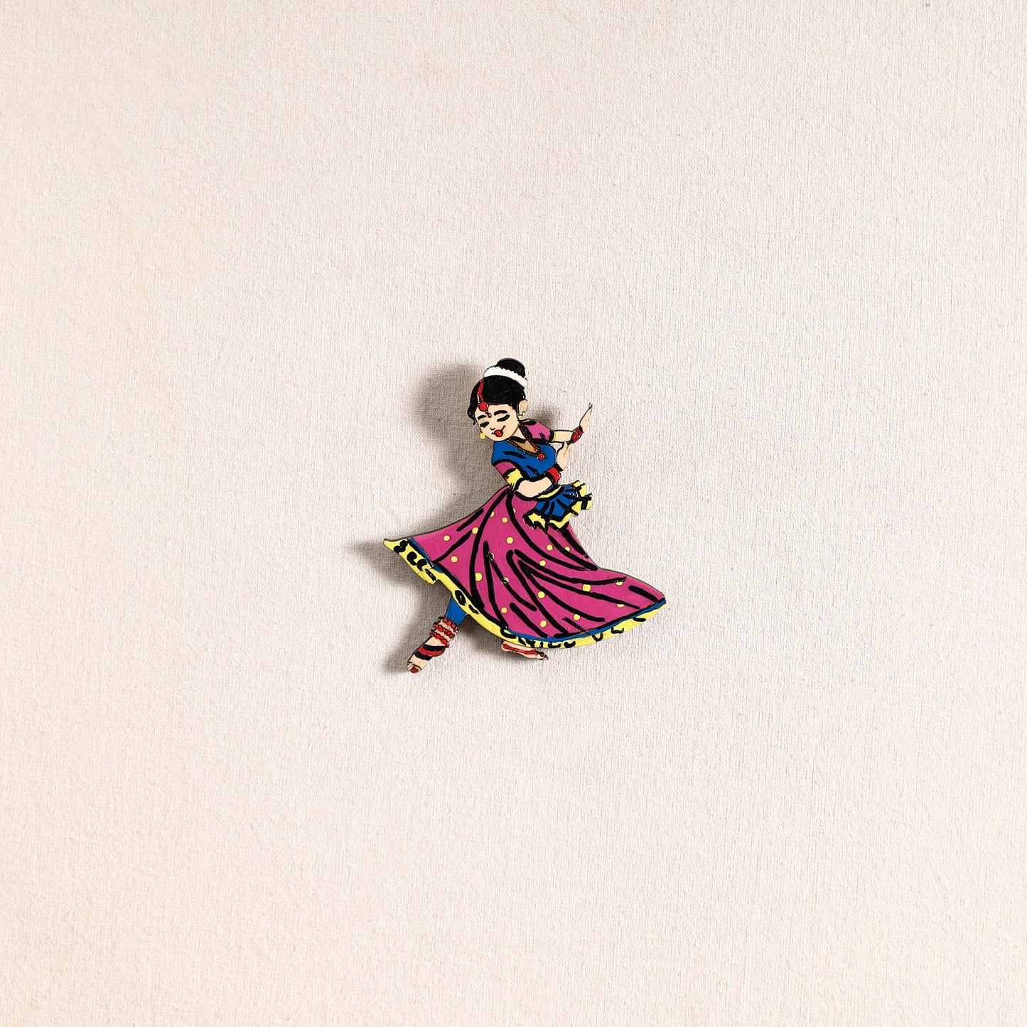Handpainted Dancing Doll Fridge Magnet 11
