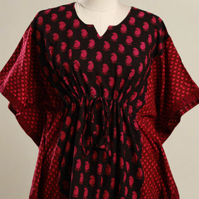 Pink Bagh Mosaic Fusion Cotton Kaftan (Short)