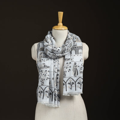Kani Weave Zari Jaal Fine Wool Stole for Women 42