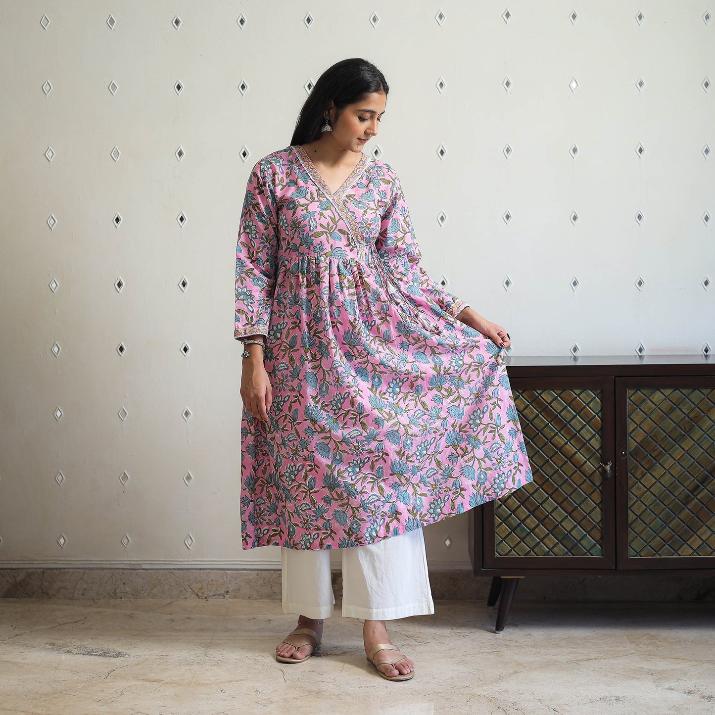 Sanganeri print Kurta