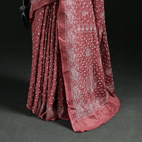 Kutch Bandhani Tie-Dye Cotton Saree 12