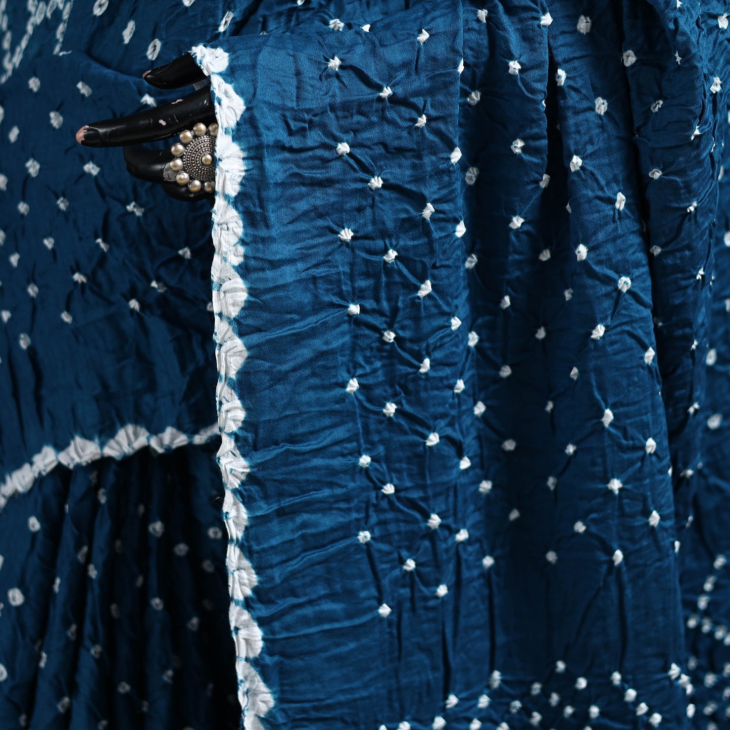 Kutch Bandhani Tie-Dye Cotton Saree 23