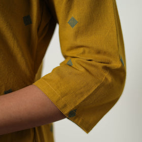 Buy Pure Cotton Straight Jacquard Kurta Online in India