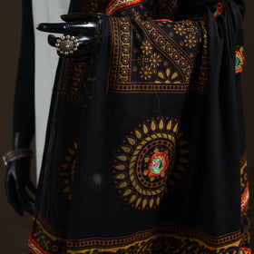 Kutch Hand Embroidered Mirror Work Printed Cotton Dupatta 12