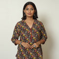 Buy Kalamkari Printed Cotton Straight Kurta For Women