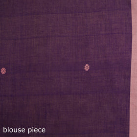 Purple - Bengal Handwoven Cotton Begumpuri Saree 05