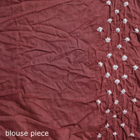 Kutch Bandhani Tie-Dye Cotton Saree 12