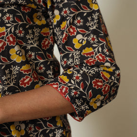 Buy Kalamkari Printed Cotton Straight Kurta For Women