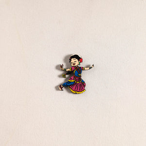 Handpainted Dancing Doll Fridge Magnet 13