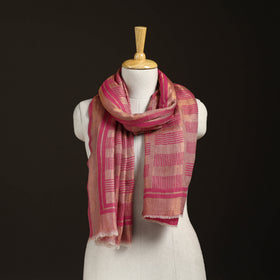Plain Zari Weave Fine Wool Stole for Women 44