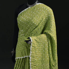 Kutch Bandhani Tie-Dye Cotton Saree 24