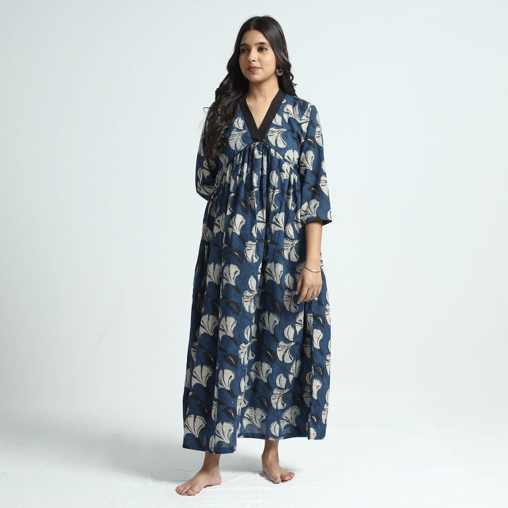 block printed cotton dress