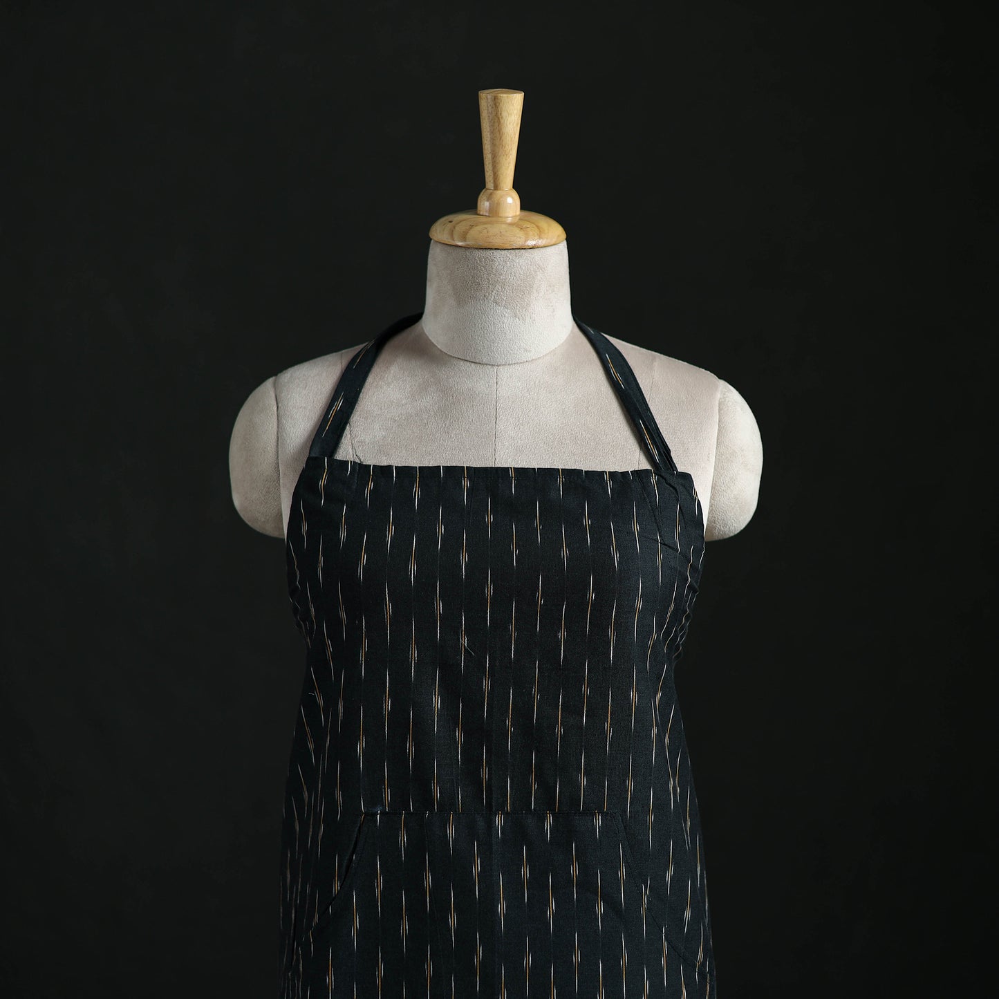 Pochampally Ikat Weave Cotton Apron with Pocket 23