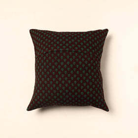 Green Bagh Block Printed Cotton Cushion Cover