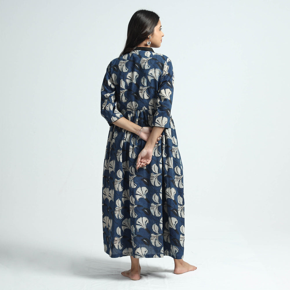 block printed cotton dress