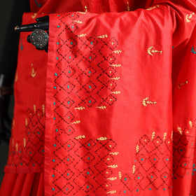 Hand Embroidered Silk Saree 48
