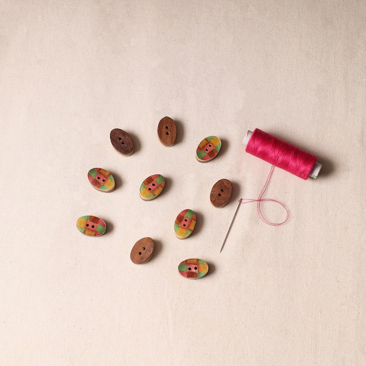 2.2cm Handmade Sambhal Clothing Button (Set of 10)