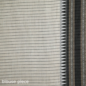 White - Bengal Handwoven Cotton Begumpuri Saree 06