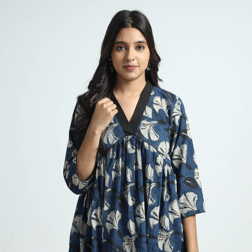 block printed cotton dress