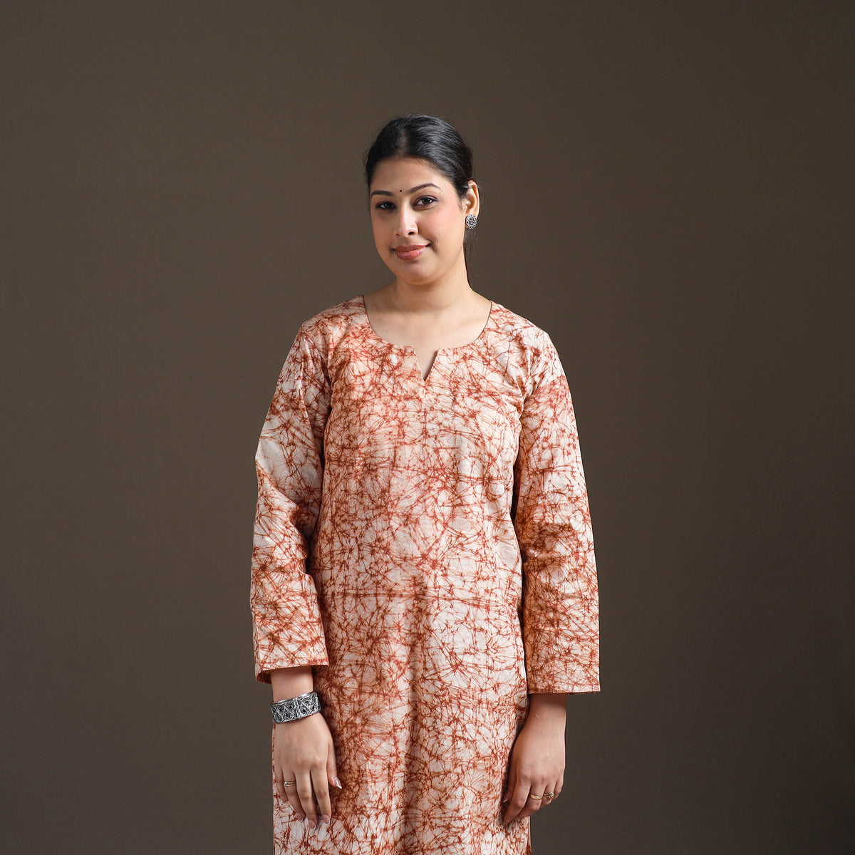 Hand Batik Print Cotton Straight Kurta with Palazzo Set for women 07