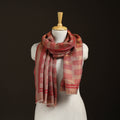 Plain Zari Weave Fine Wool Stole for Women 45