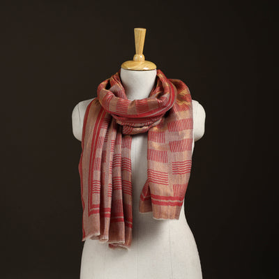 Plain Zari Weave Fine Wool Stole for Women 45