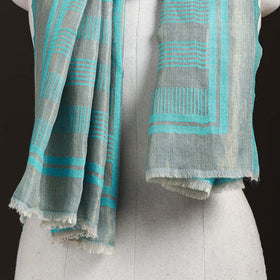 Plain Zari Weave Fine Wool Stole for Women 46