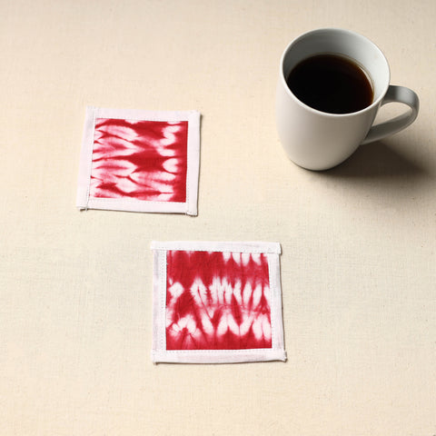 Blue Handmade Cotton Coasters (Set of 2)