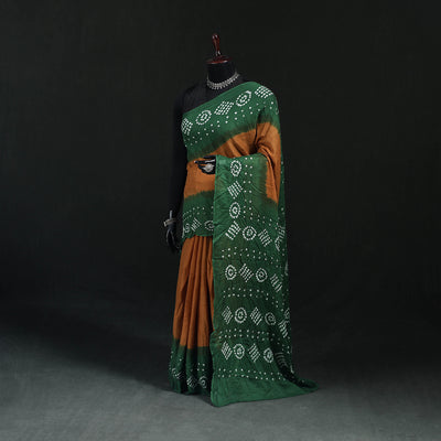 Kutch Bandhani Tie-Dye Cotton Saree 03