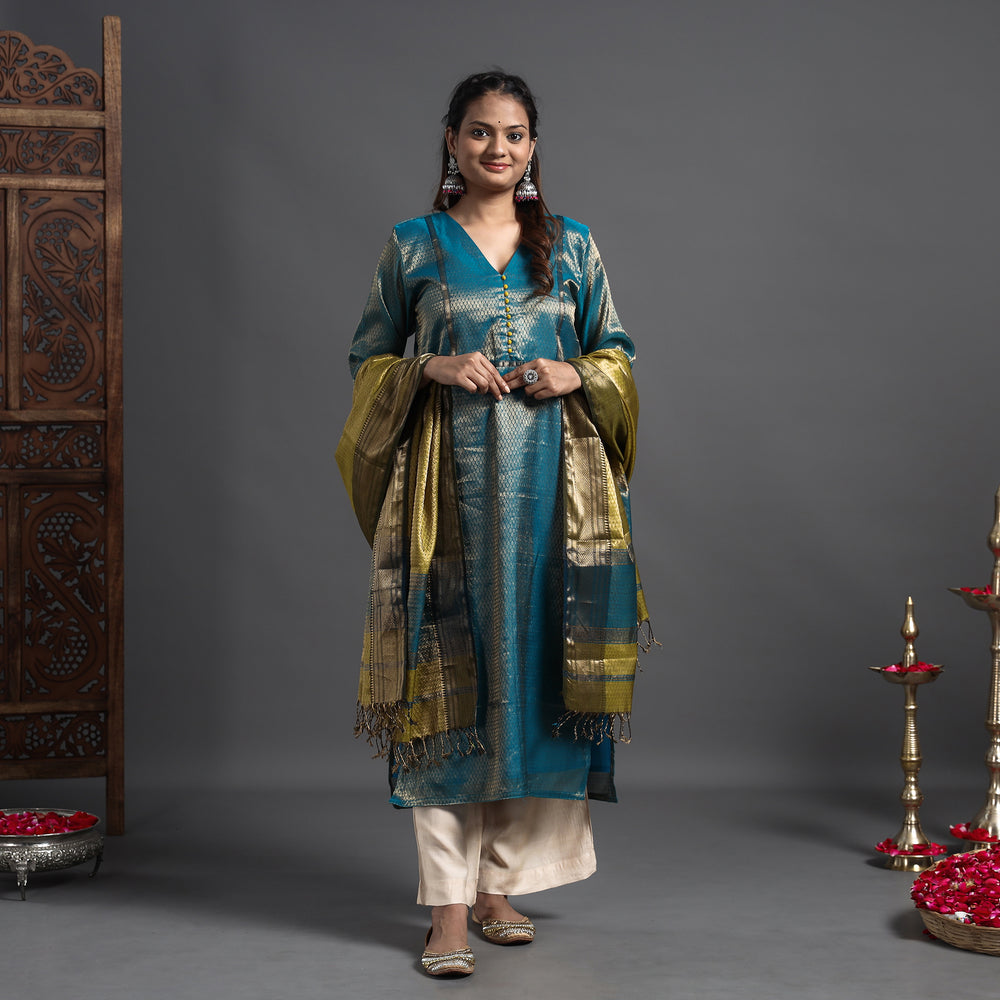 Maheshwari Kurta with Dupatta Set