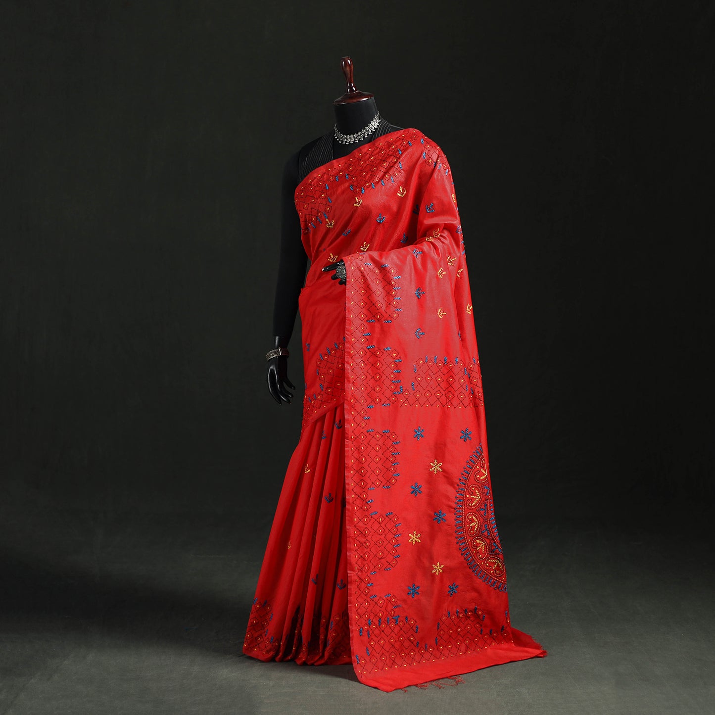 Hand Embroidered Silk Saree 49