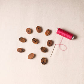 2cm Handmade Sambhal Clothing Button (Set of 10)