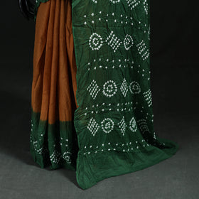 Kutch Bandhani Tie-Dye Cotton Saree 03