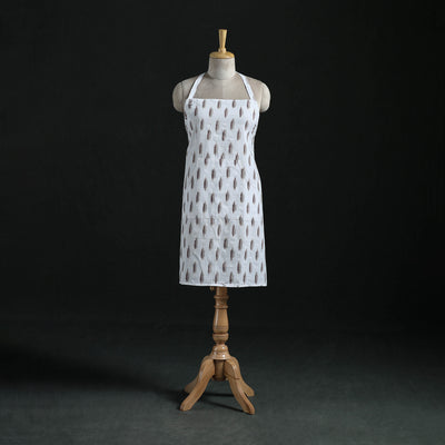 Pochampally Ikat Weave Cotton Apron with Pocket 25