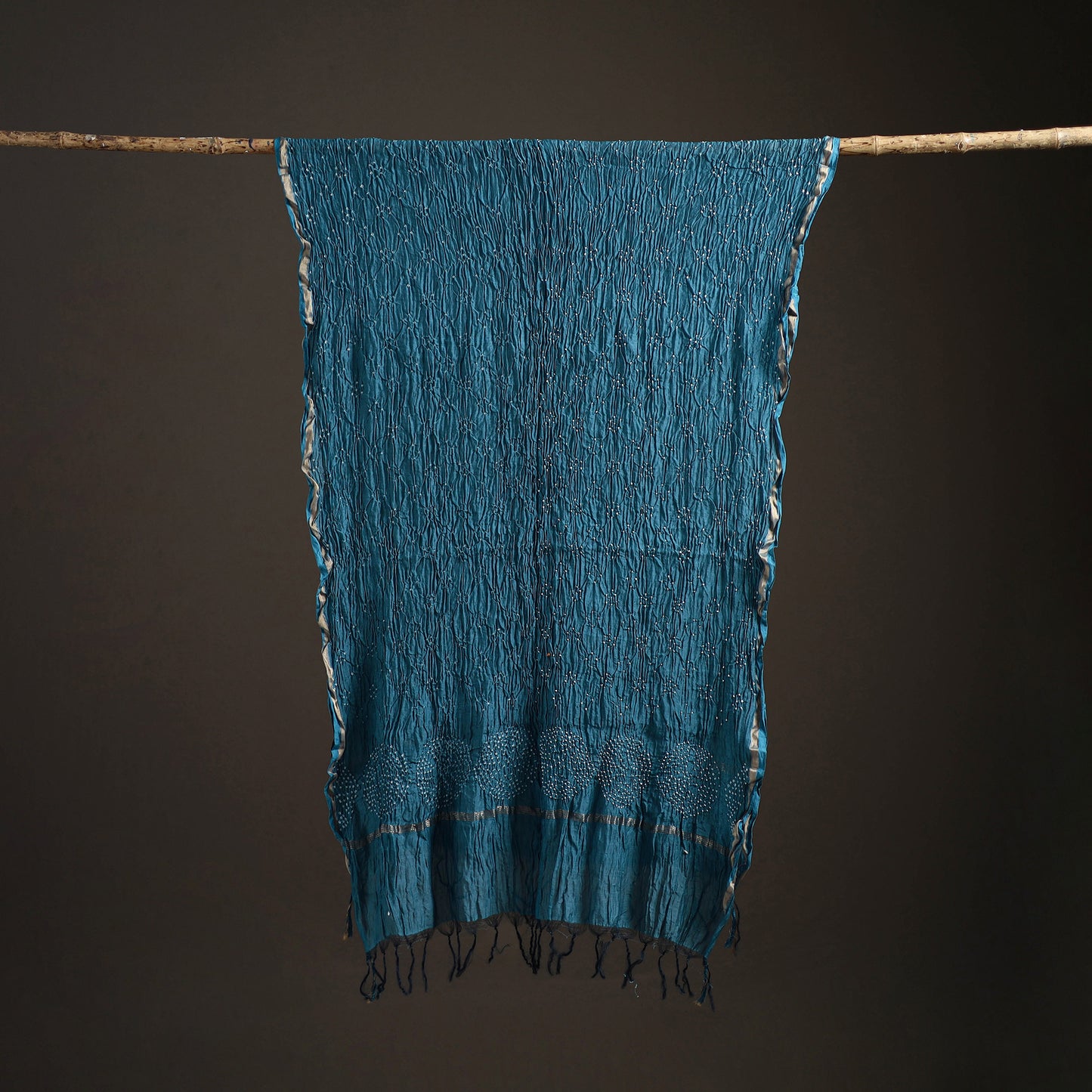 Kutch Bandhani Dupatta in Chanderi Silk 14