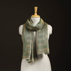 Plain Zari Weave Fine Wool Stole for Women 51