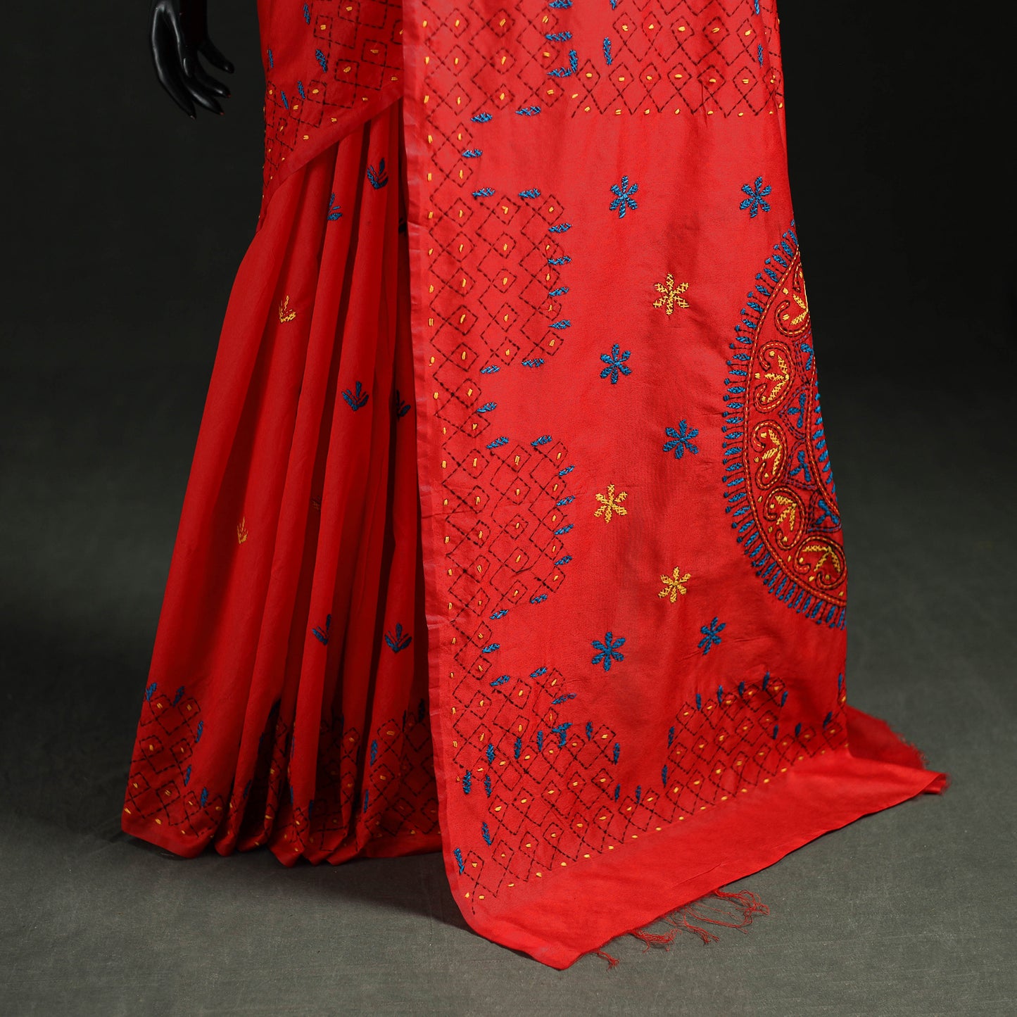 Hand Embroidered Silk Saree 49