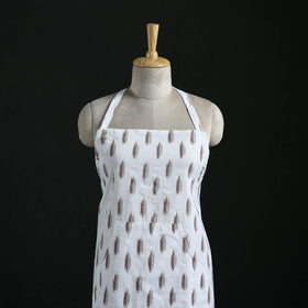 Pochampally Ikat Weave Cotton Apron with Pocket 25