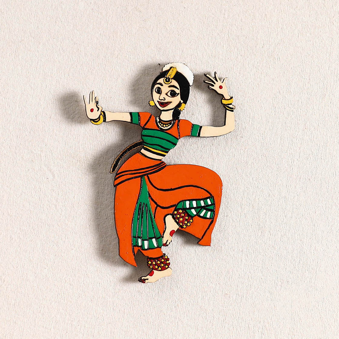 Handpainted Dancing Doll Fridge Magnet 19
