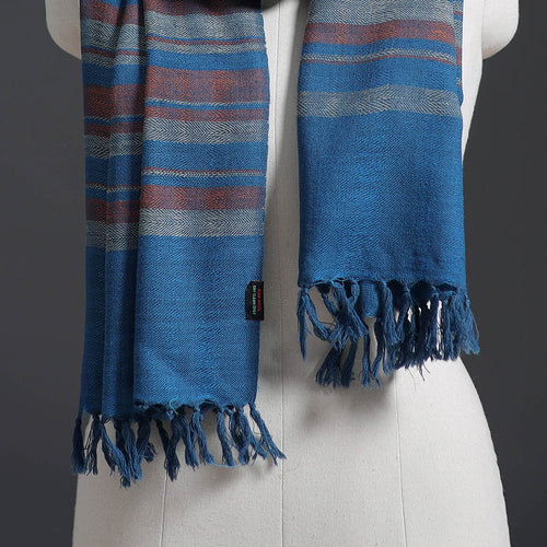 Kumaun Handwoven Pure Merino Wool Stole 145