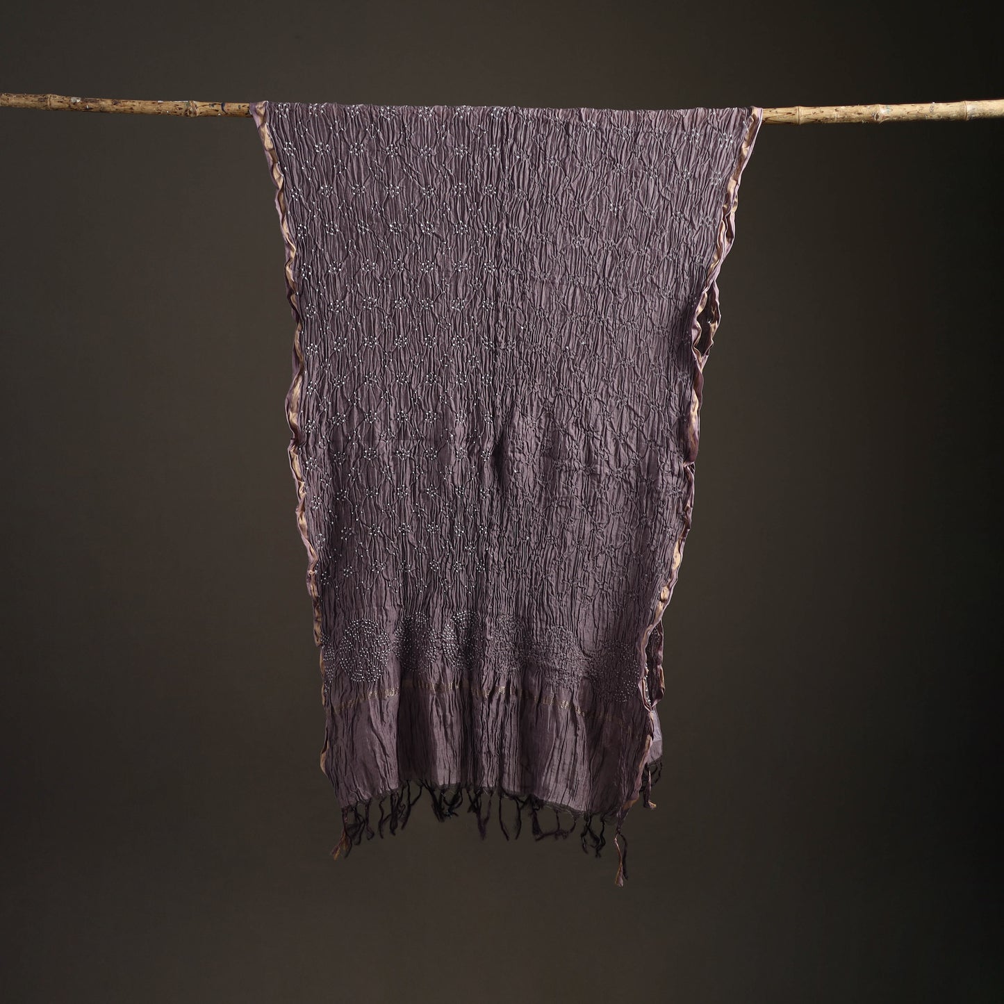 Kutch Bandhani Dupatta in Chanderi Silk 13