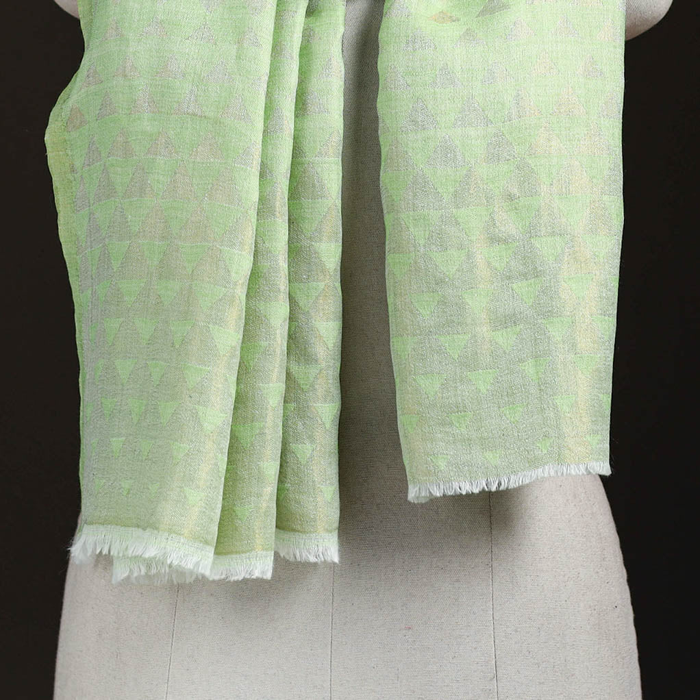 Pyramid Zari Weave Fine Wool Stole for Women 53
