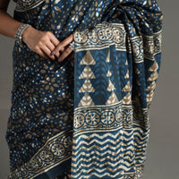 block printed saree