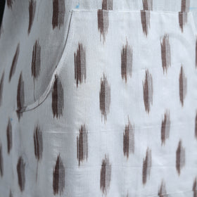 Pochampally Ikat Weave Cotton Apron with Pocket 25