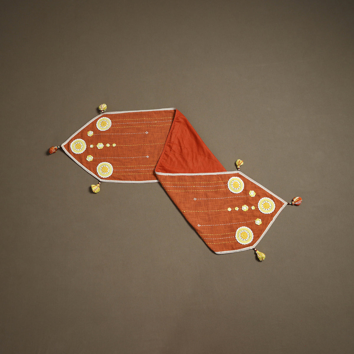 Tribal Hand Embroidered Table Runner by Kamli 20