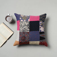 Multicolor - Handcrafted Patchwork Cushion Cover 17