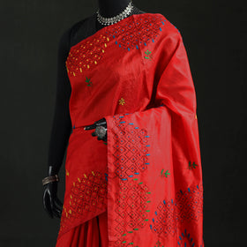 Hand Embroidered Silk Saree 50