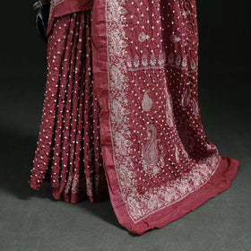 Kutch Bandhani Tie-Dye Cotton Saree 13