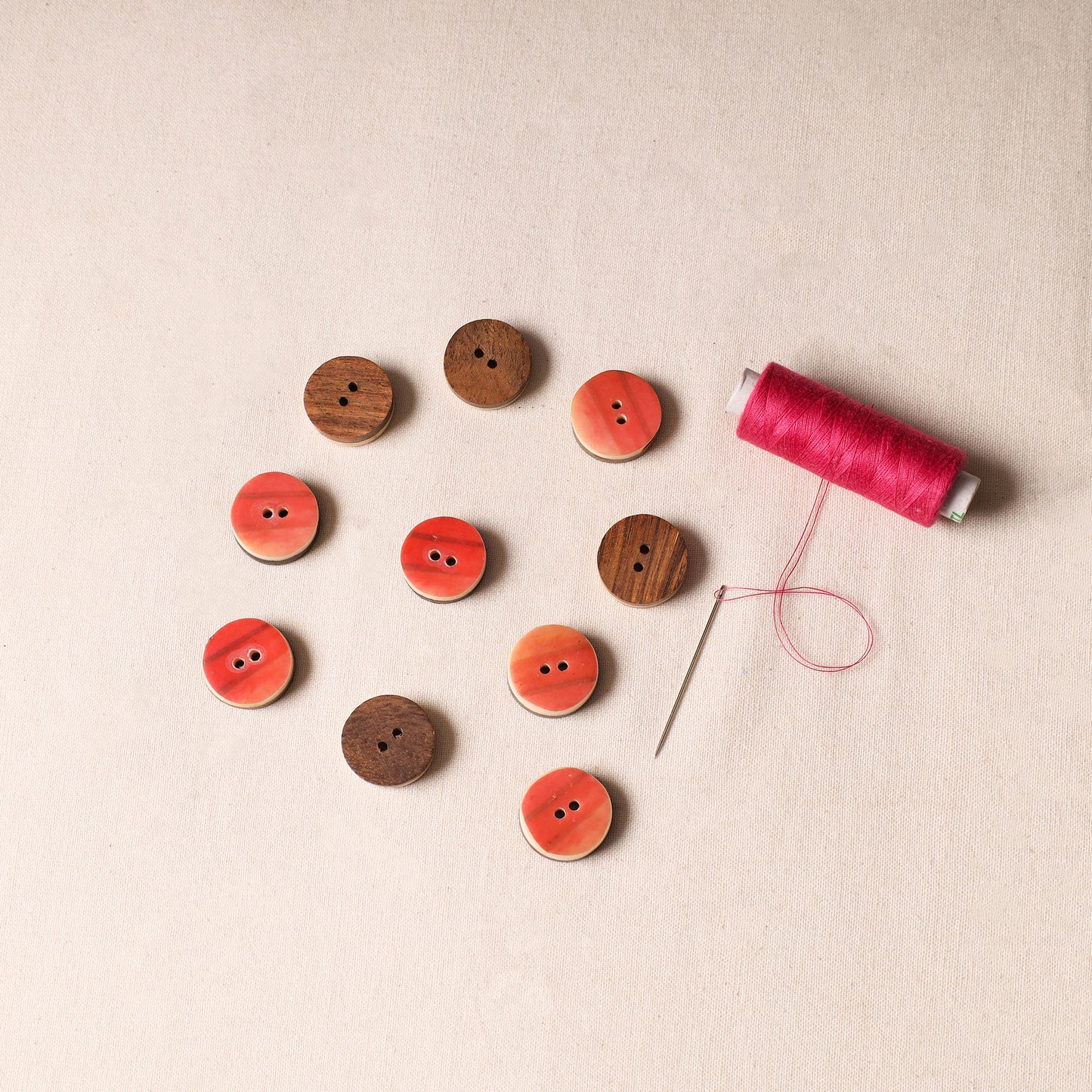 2.2cm Handmade Sambhal Clothing Button (Set of 10)